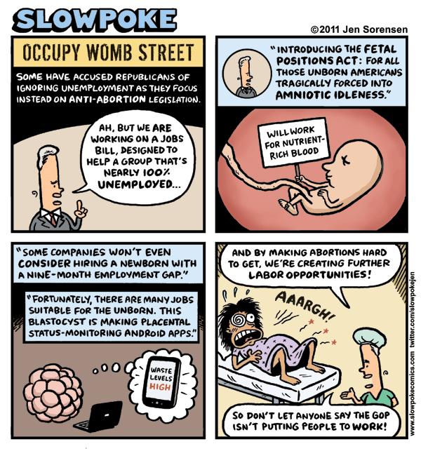 This Week’s Cartoon: “Occupy Womb Street”