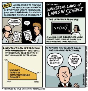 This Week’s Cartoon: The Universal Laws of Ladies in Science
