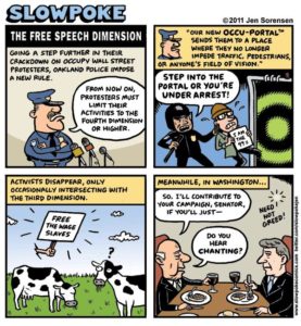 This Week’s Cartoon: “The Free speech Dimension”