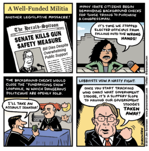 cartoon about background checks for guns