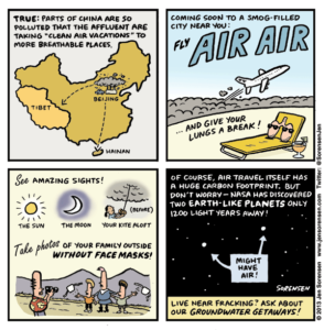 cartoon about smog
