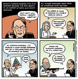 Cartoon: If the NRA interviewed the Surgeon General