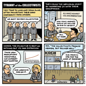 cartoon about corporate collectivists