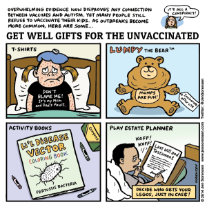 Cartoon on vaccination