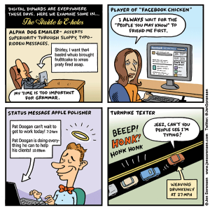 cartoon about digital jerks