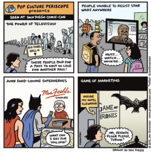 cartoon about San Diego Comic-Con 2015