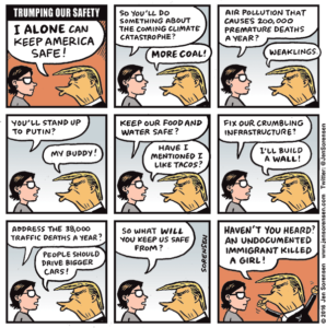 cartoon about Donald Trump's RNC speech