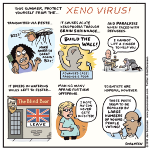 xenophobia cartoon