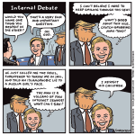 Cartoon: Hillary’s internal debate