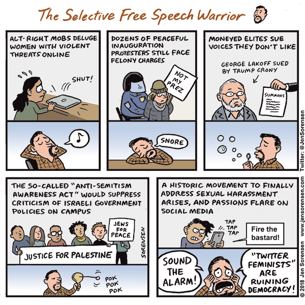 The Selective Free Speech Warrior