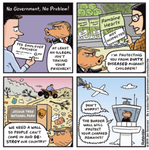 cartoon about 2019 government shutdown