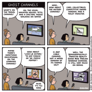 cartoon about cable tv