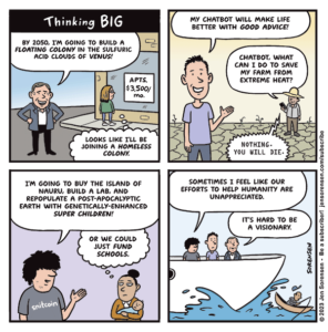 cartoon about tech billionaires